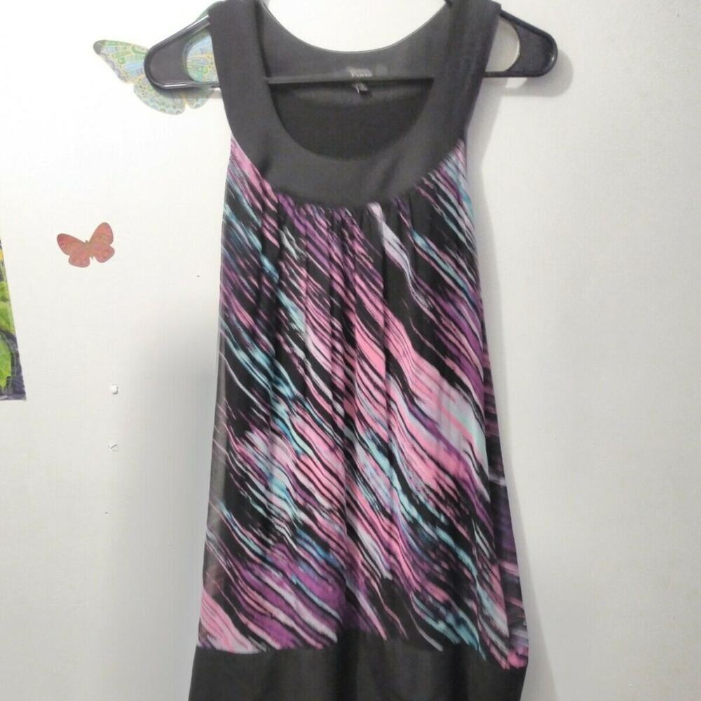 Express Women Geometric Print Sleeveless Shift Dress j 047